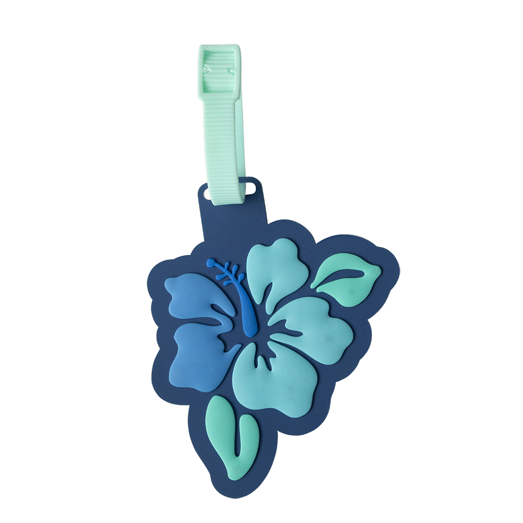 Bag Tag - Midnight Hibiscus