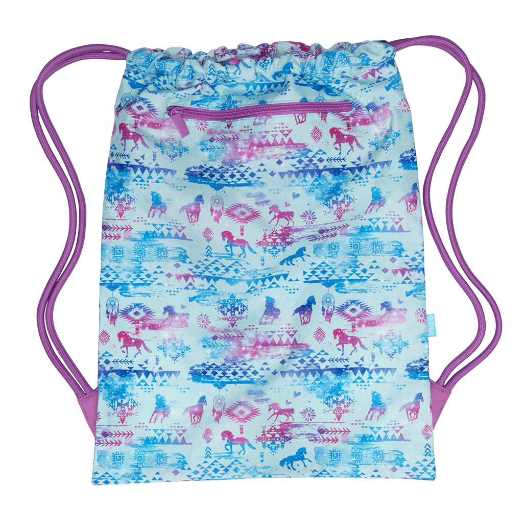 Big Drawstring Bag - Aztec Horse