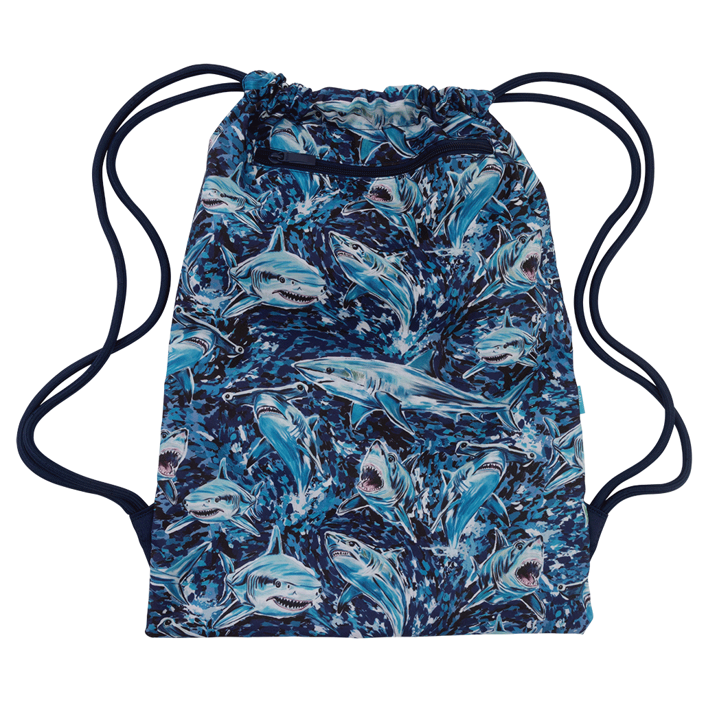 Big Drawstring Bag - Fin Frenzy