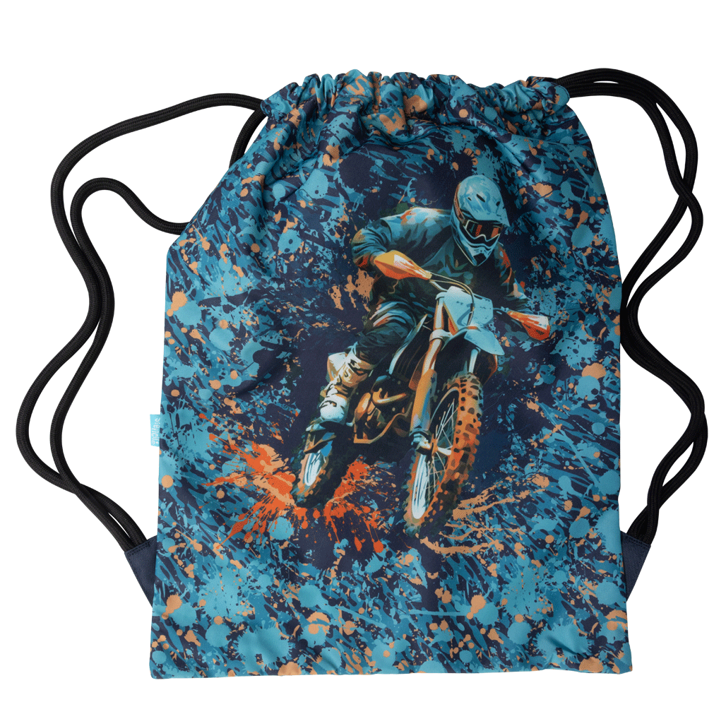 Big Drawstring Bag - Moto Camo Trax