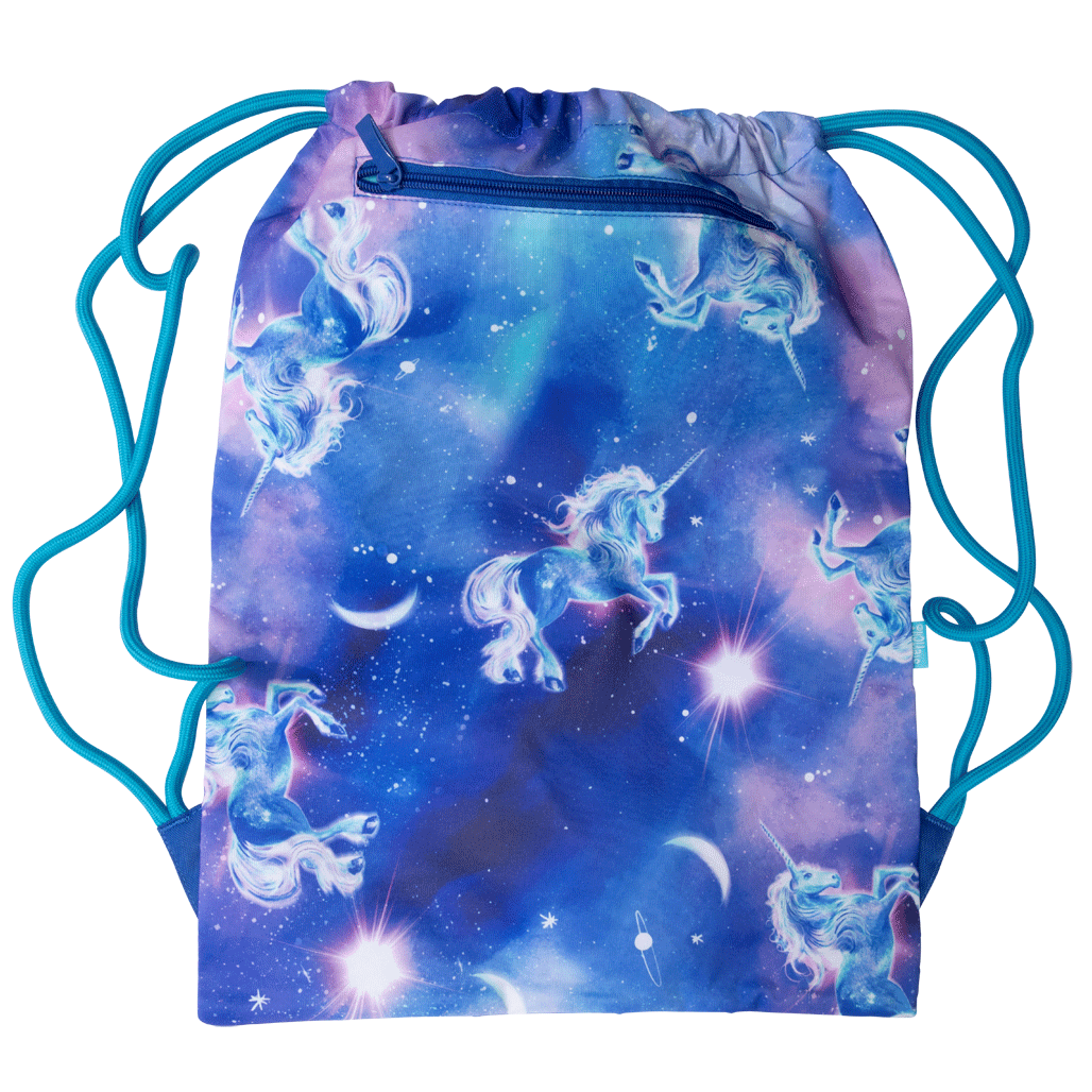 Big Drawstring Bag - Moonlit Unicorn