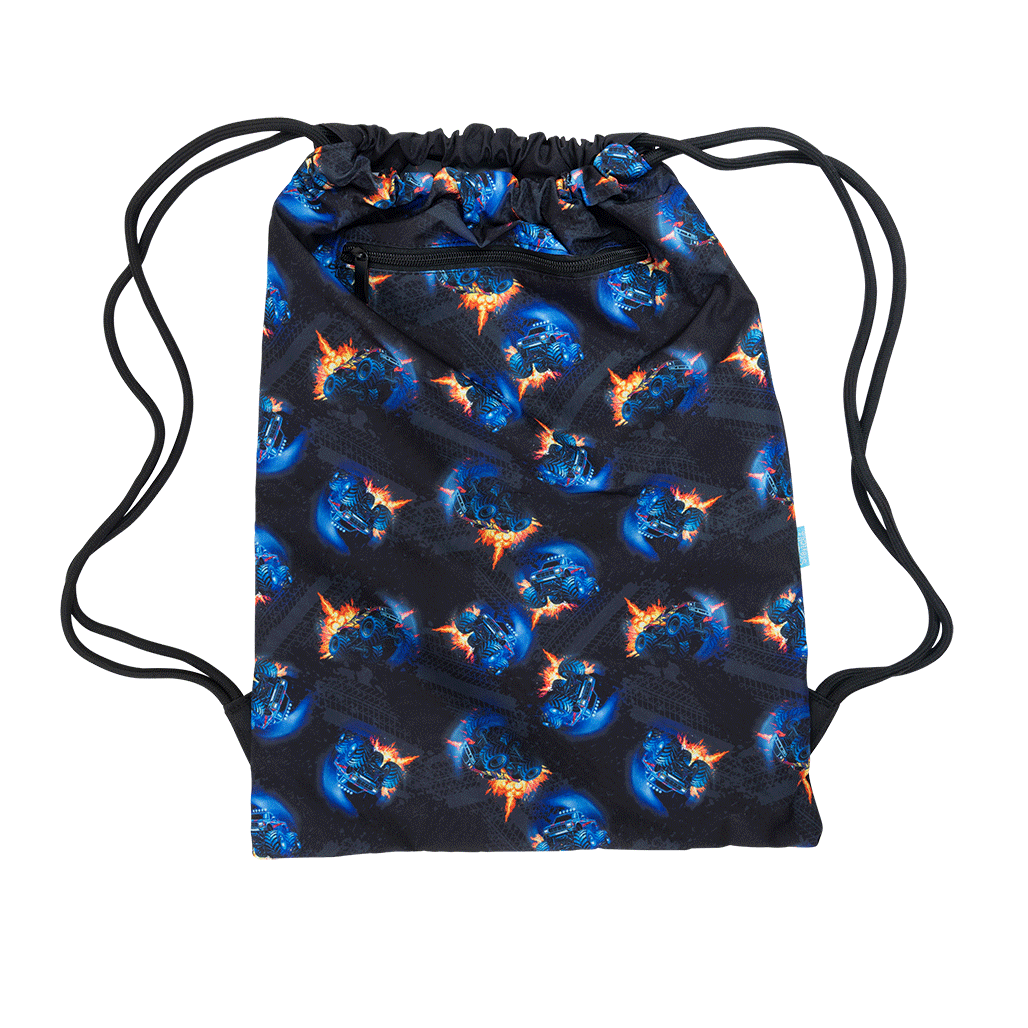 Big Drawstring Bag - Monster Blaze