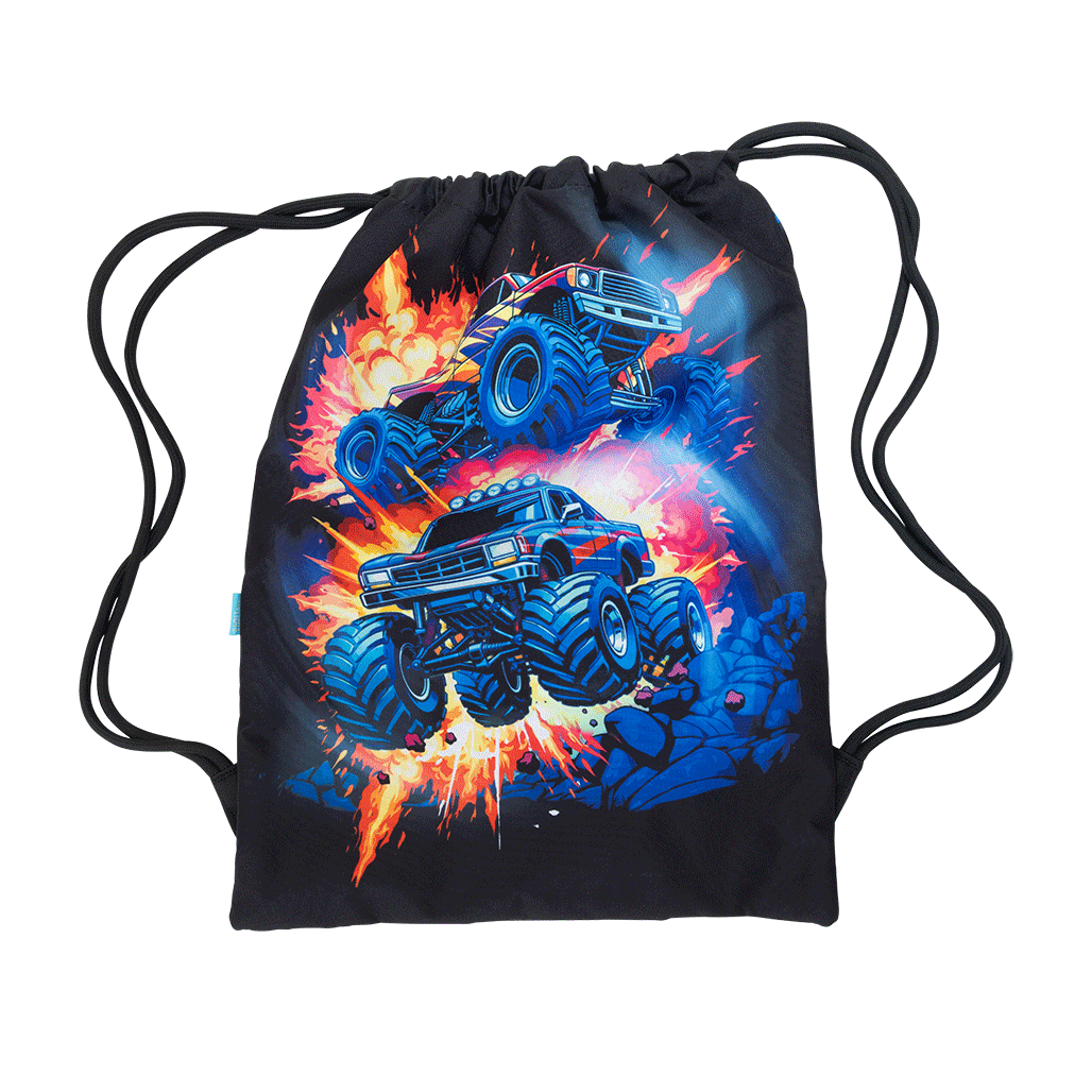 Big Drawstring Bag - Monster Blaze