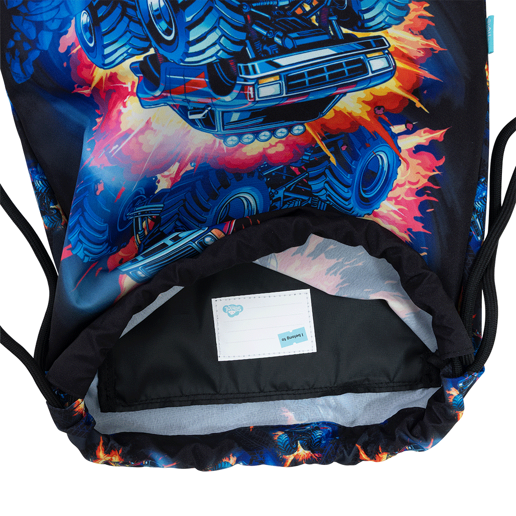 Big Drawstring Bag - Monster Blaze