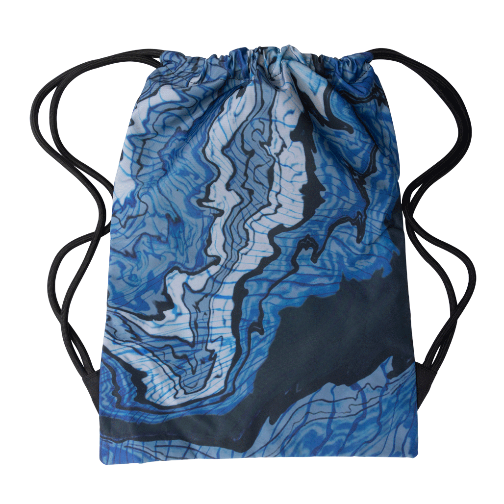 Big Drawstring Bag - Ripple Effect