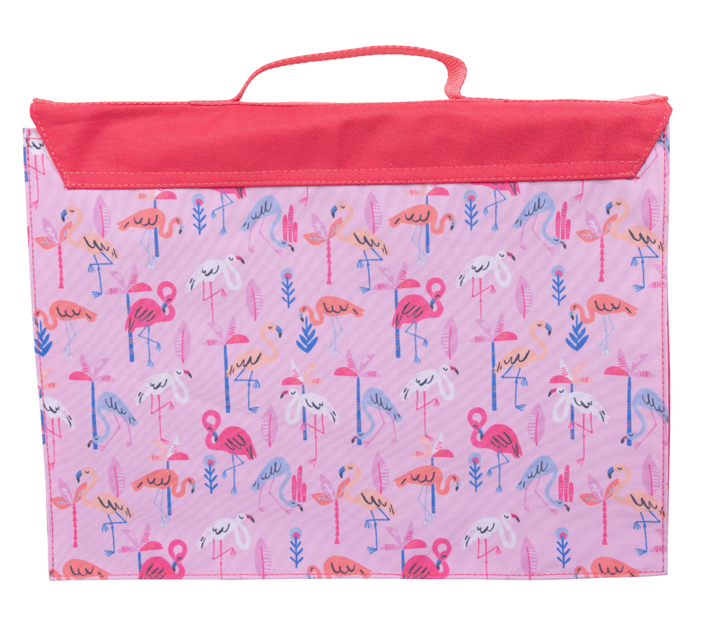 Library Bag - Flamingo Splash