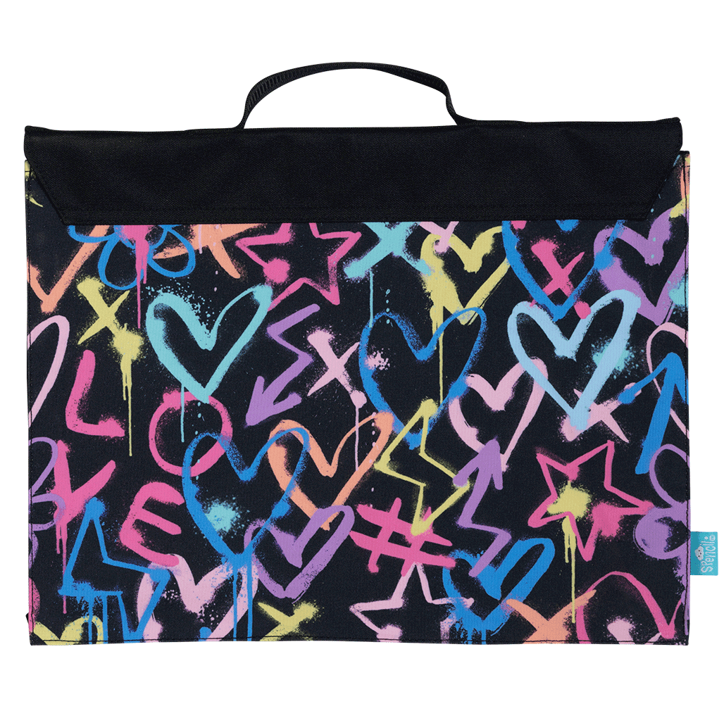 Library Bag - Hearts & Crosses