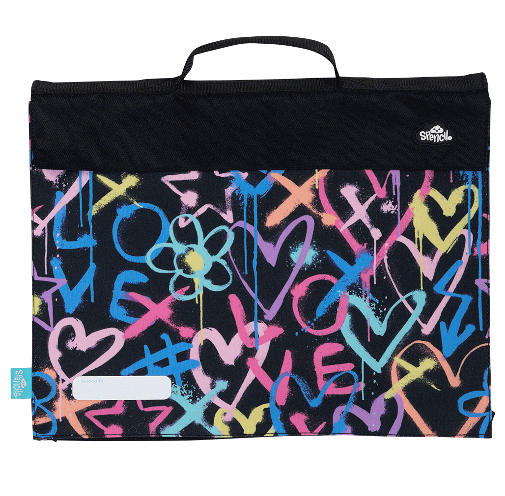Library Bag - Hearts & Crosses