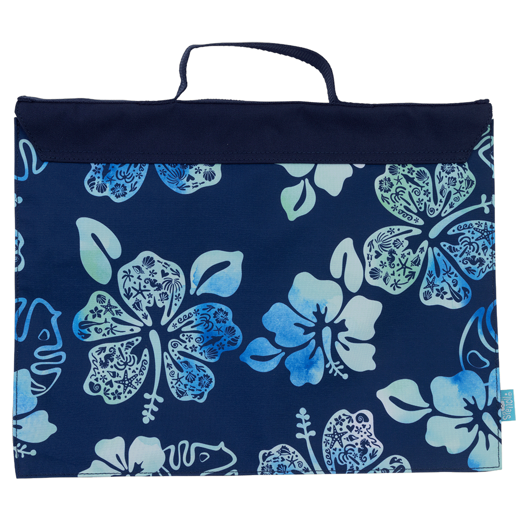 Library Bag - Midnight Hibiscus
