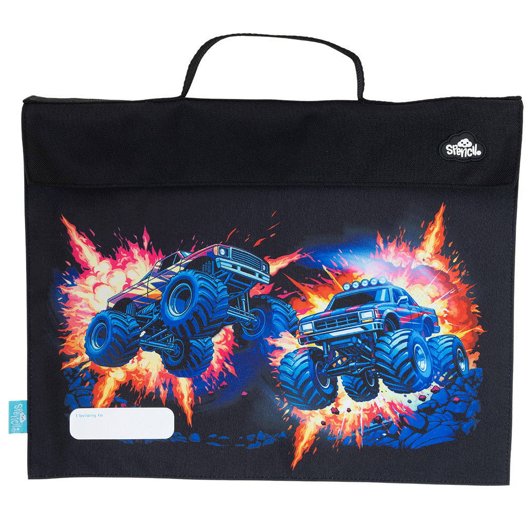 Library Bag - Monster Blaze
