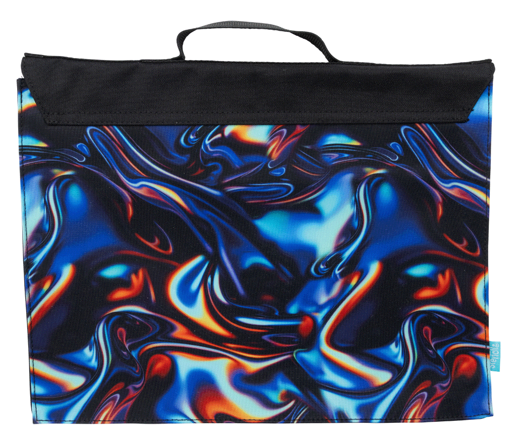 Library Bag - Metallic Waves