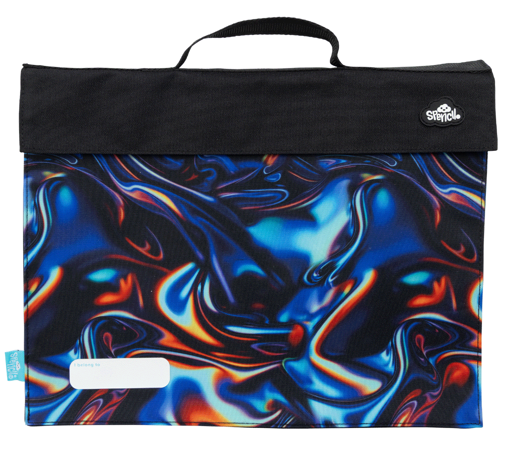 Library Bag - Metallic Waves