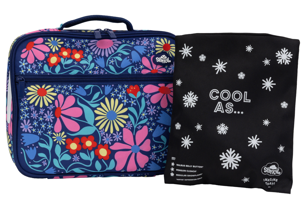 Big Cooler Lunch Bag + Chill Pack - Flower Fun