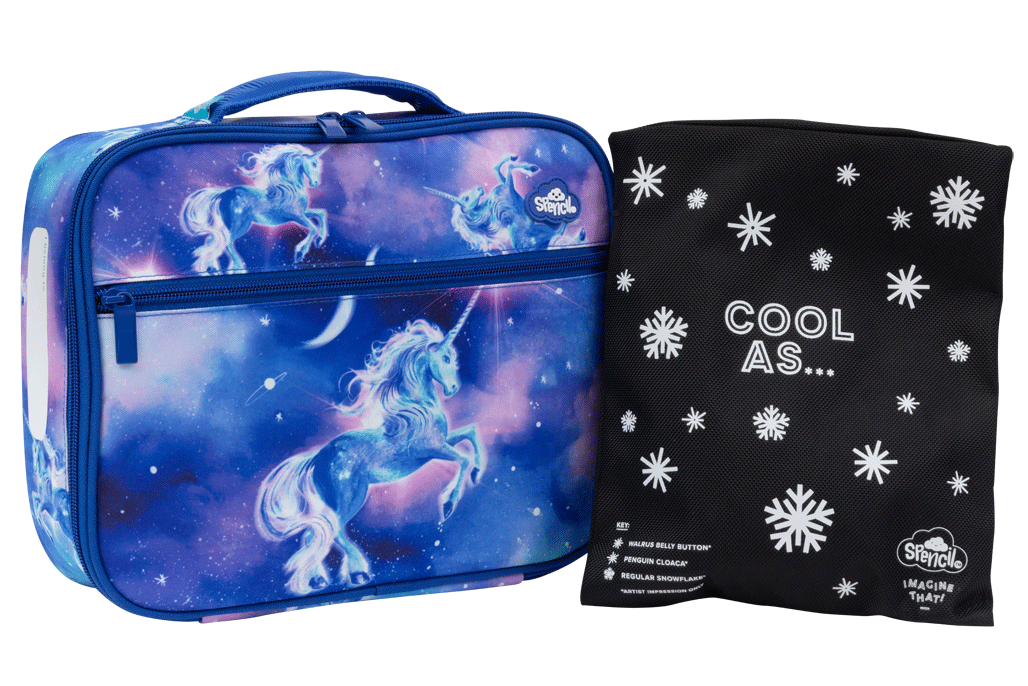 Big Cooler Lunch Bag + Chill Pack - Moonlit Unicorn