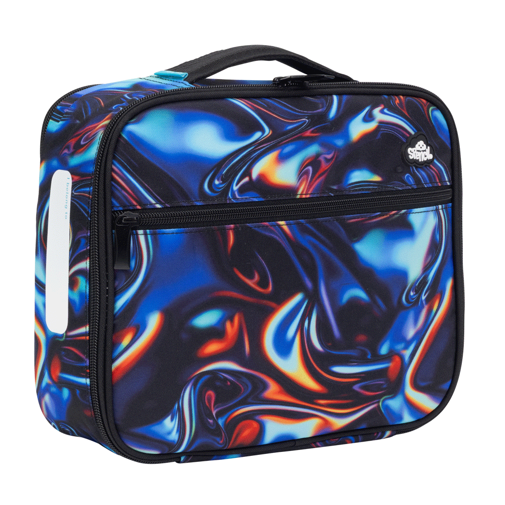 Big Cooler Lunch Bag - Metallic Waves