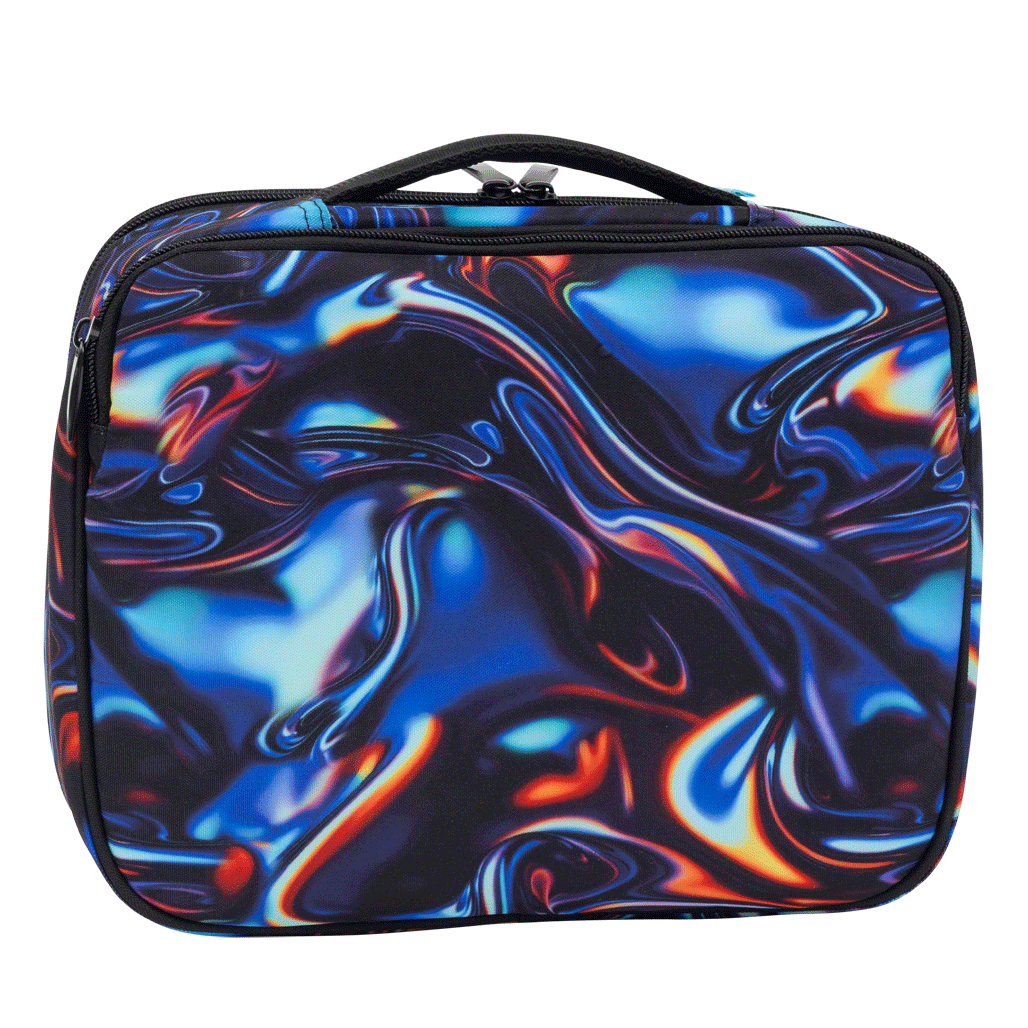 Big Cooler Lunch Bag - Metallic Waves