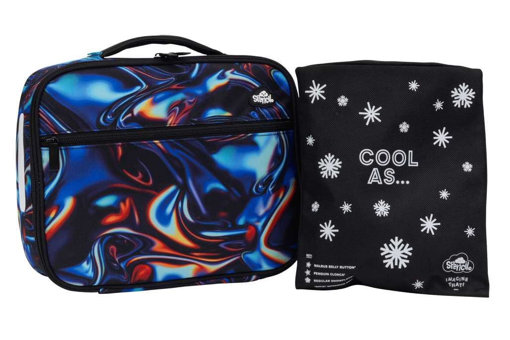 Big Cooler Lunch Bag + Chill Pack - Metallic Waves