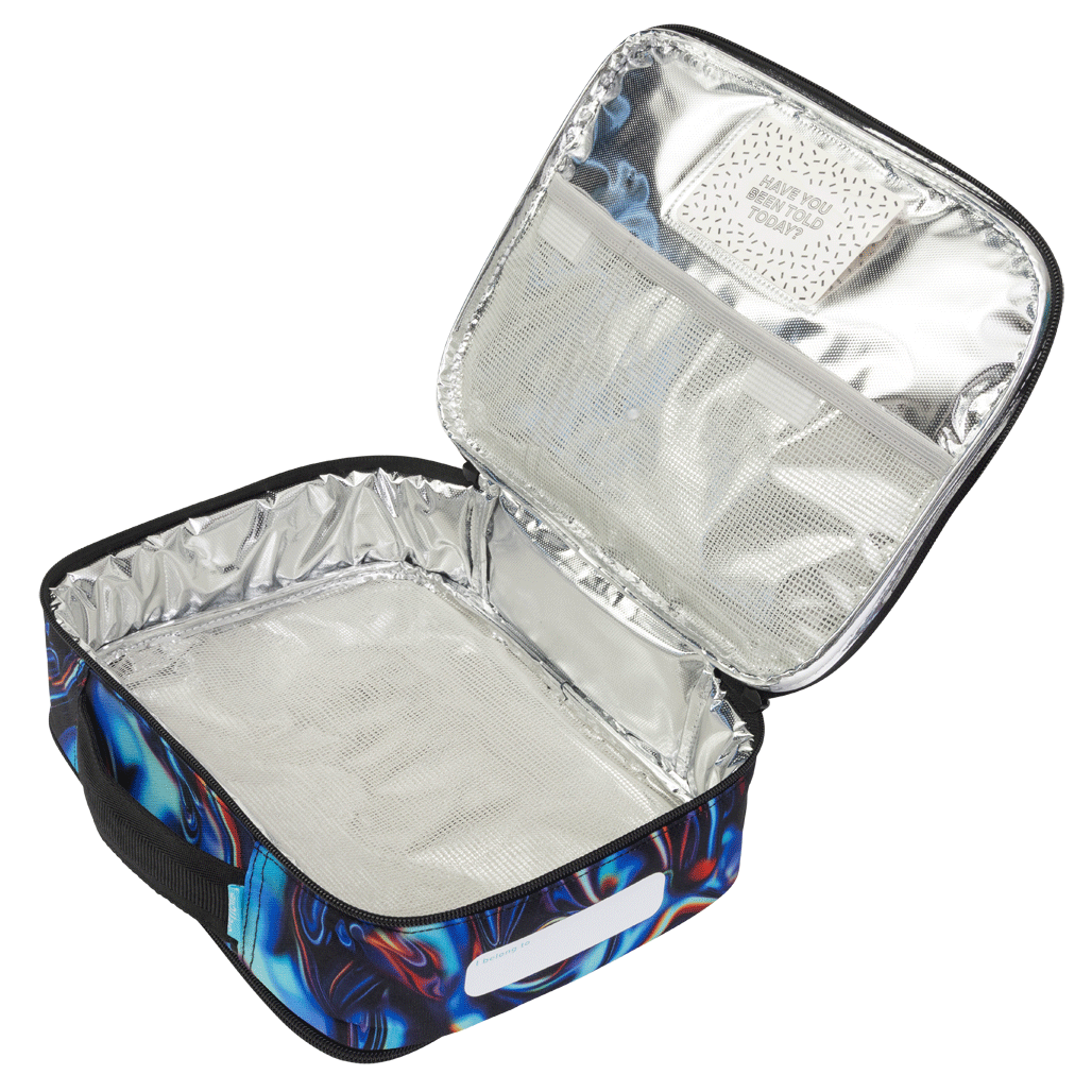 Big Cooler Lunch Bag - Metallic Waves