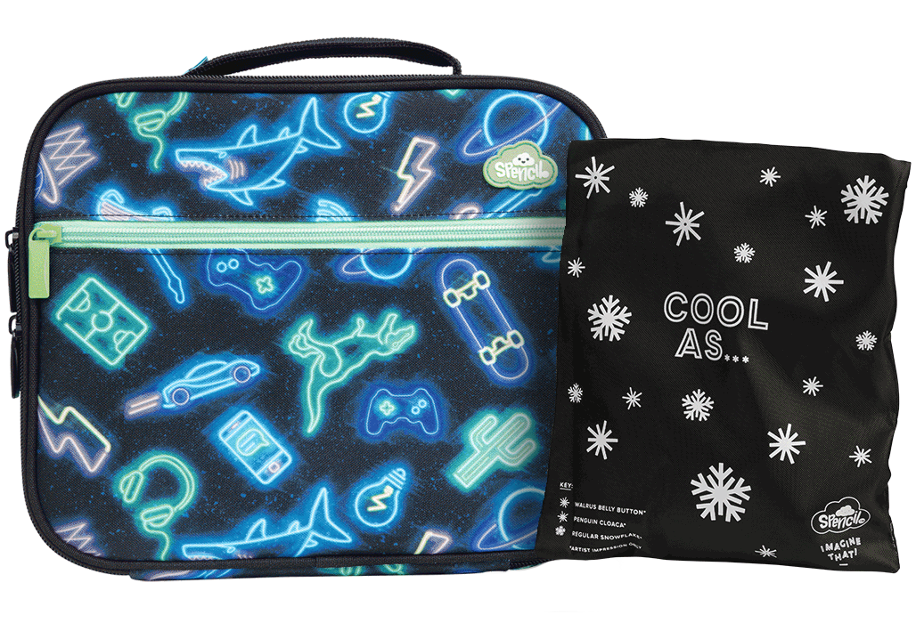 Big Cooler Lunch Bag + Chill Pack - Neon Life