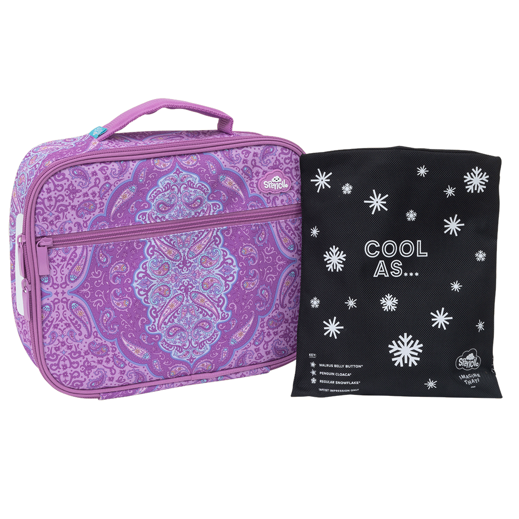 Big Cooler Lunch Bag + Chill Pack - Paisley Daze