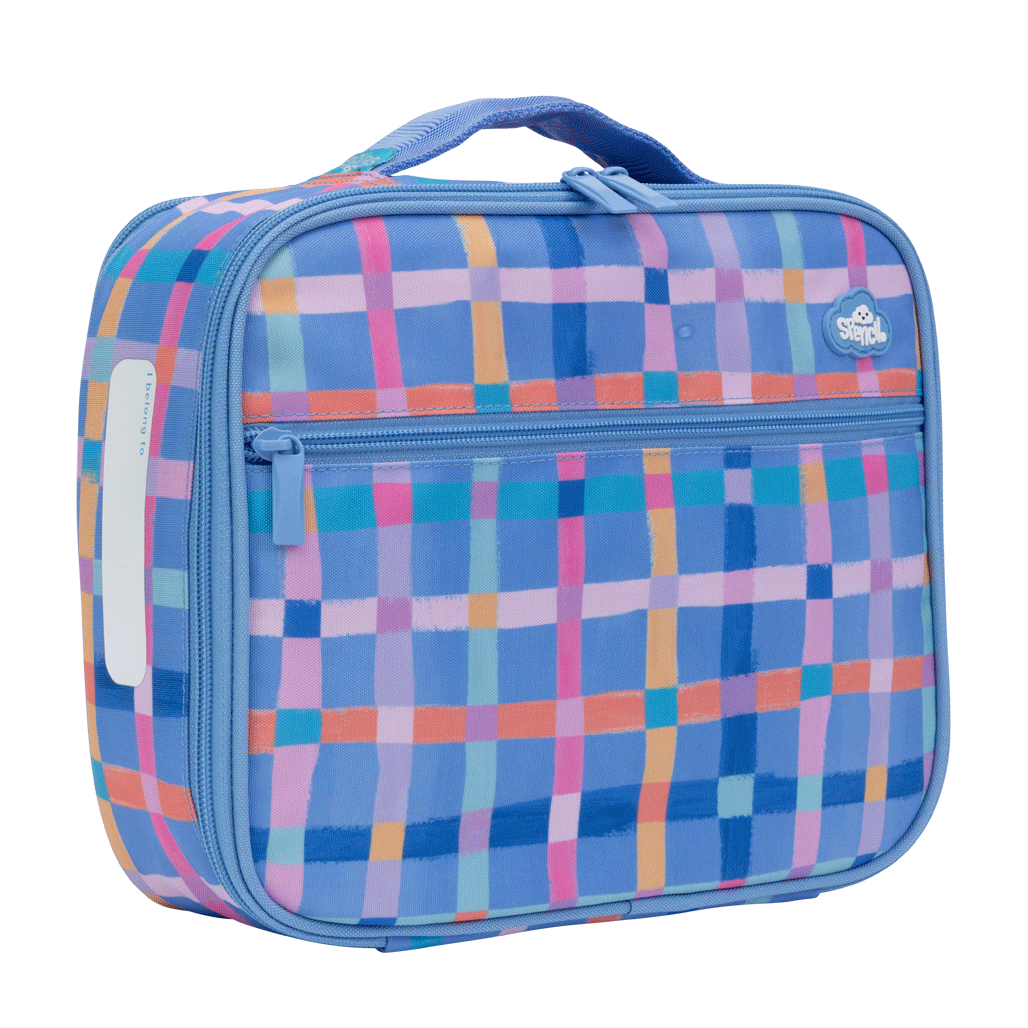 Big Cooler Lunch Bag - Pastel Plaid
