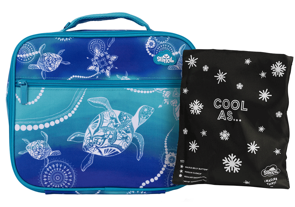Big Cooler Lunch Bag + Chill Pack - Turtle of Life