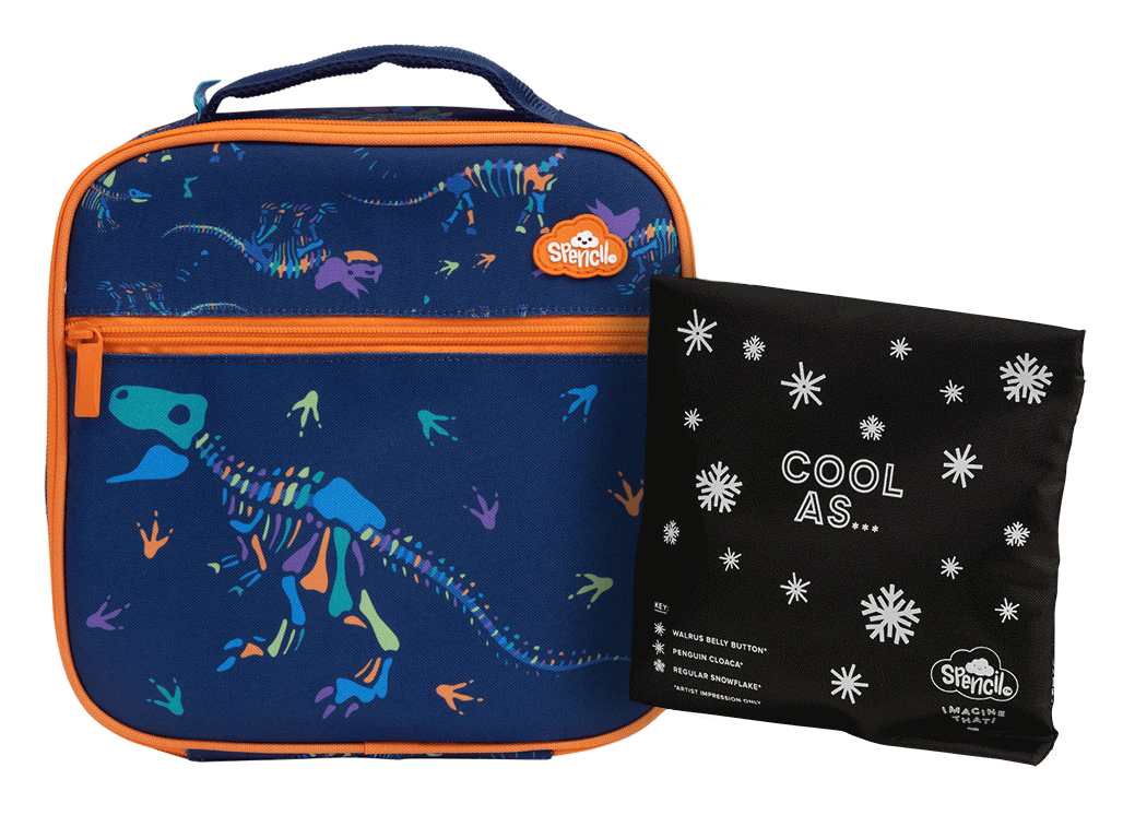 Little Cooler Lunch Bag + Chill Pack - Dino Bones