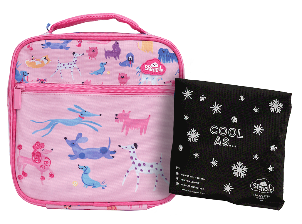 Little Cooler Lunch Bag + Chill Pack - Doodle Dogs