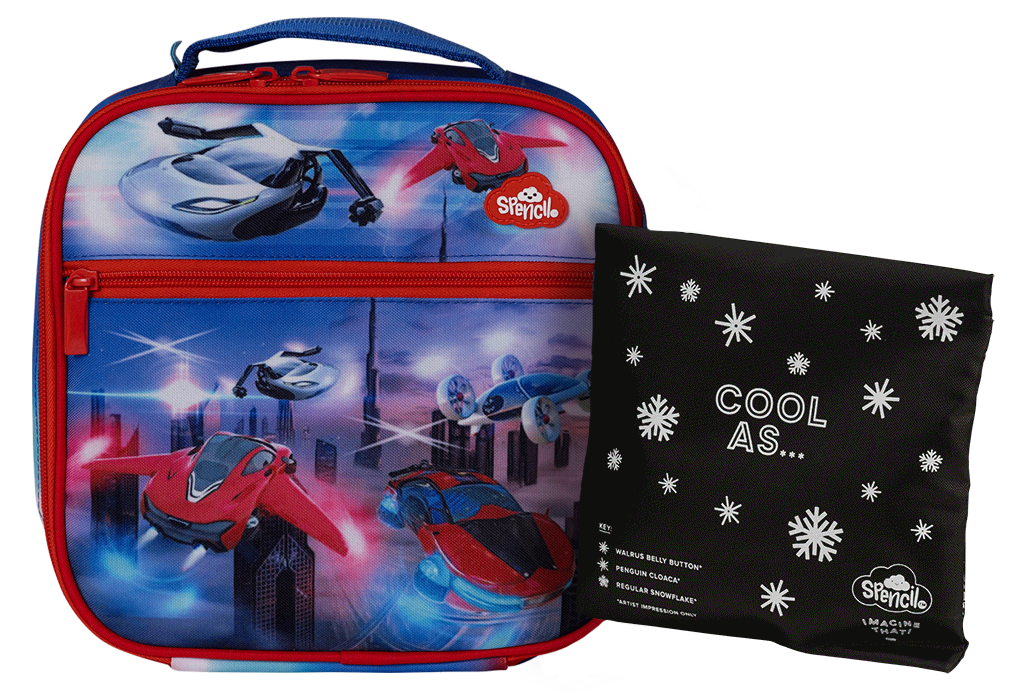 Little Cooler Lunch Bag + Chill Pack - Flying Cars
