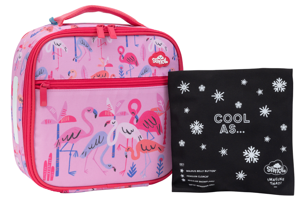 Little Cooler Lunch Bag + Chill Pack - Flamingo Splash