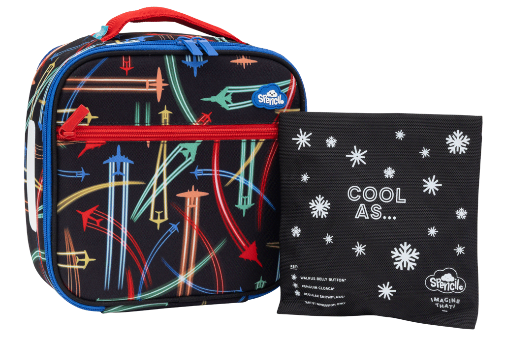 Little Cooler Lunch Bag + Chill Pack - Jet Planes