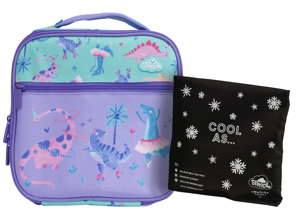 Little Cooler Lunch Bag + Chill Pack - Roar-some