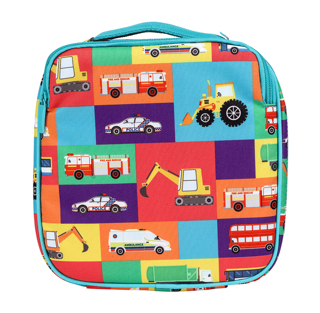Little Cooler Lunch Bag - Transport Town