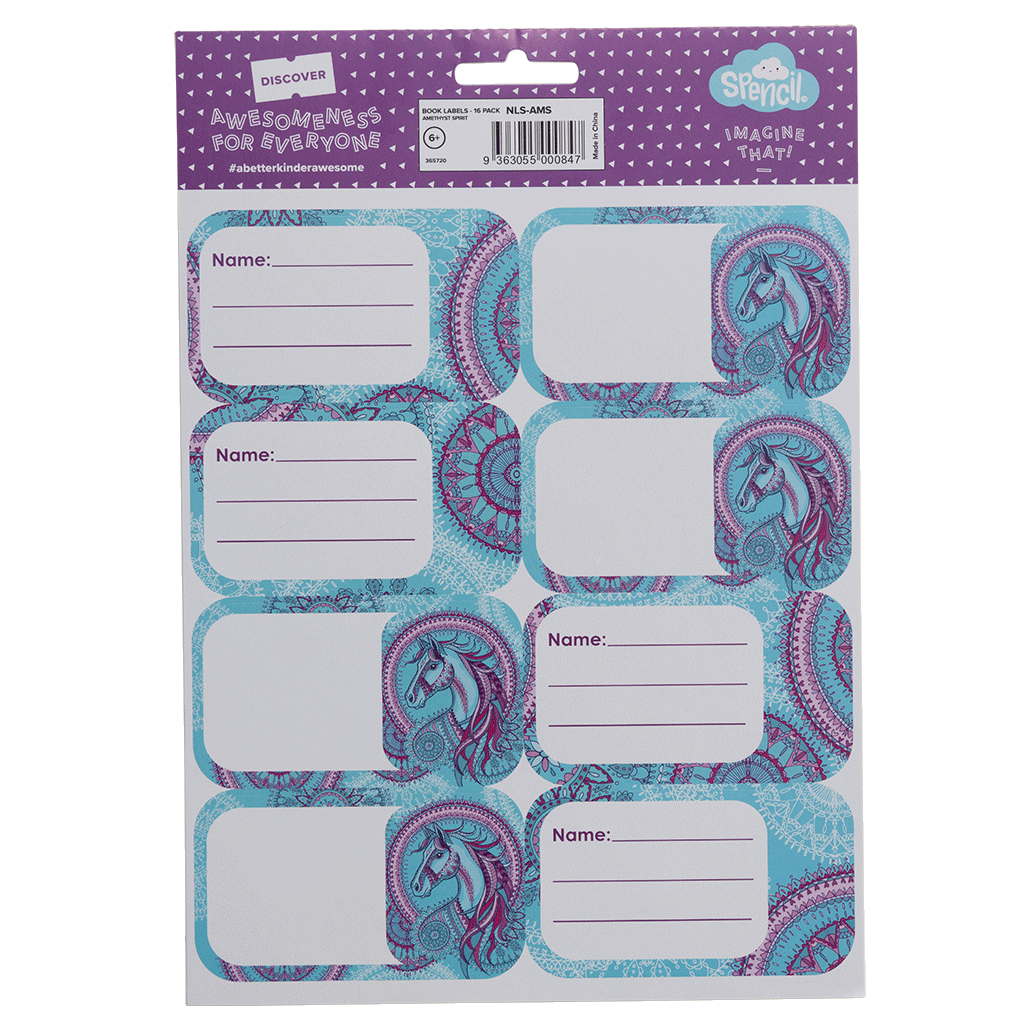 Book Labels - Amethyst Spirit