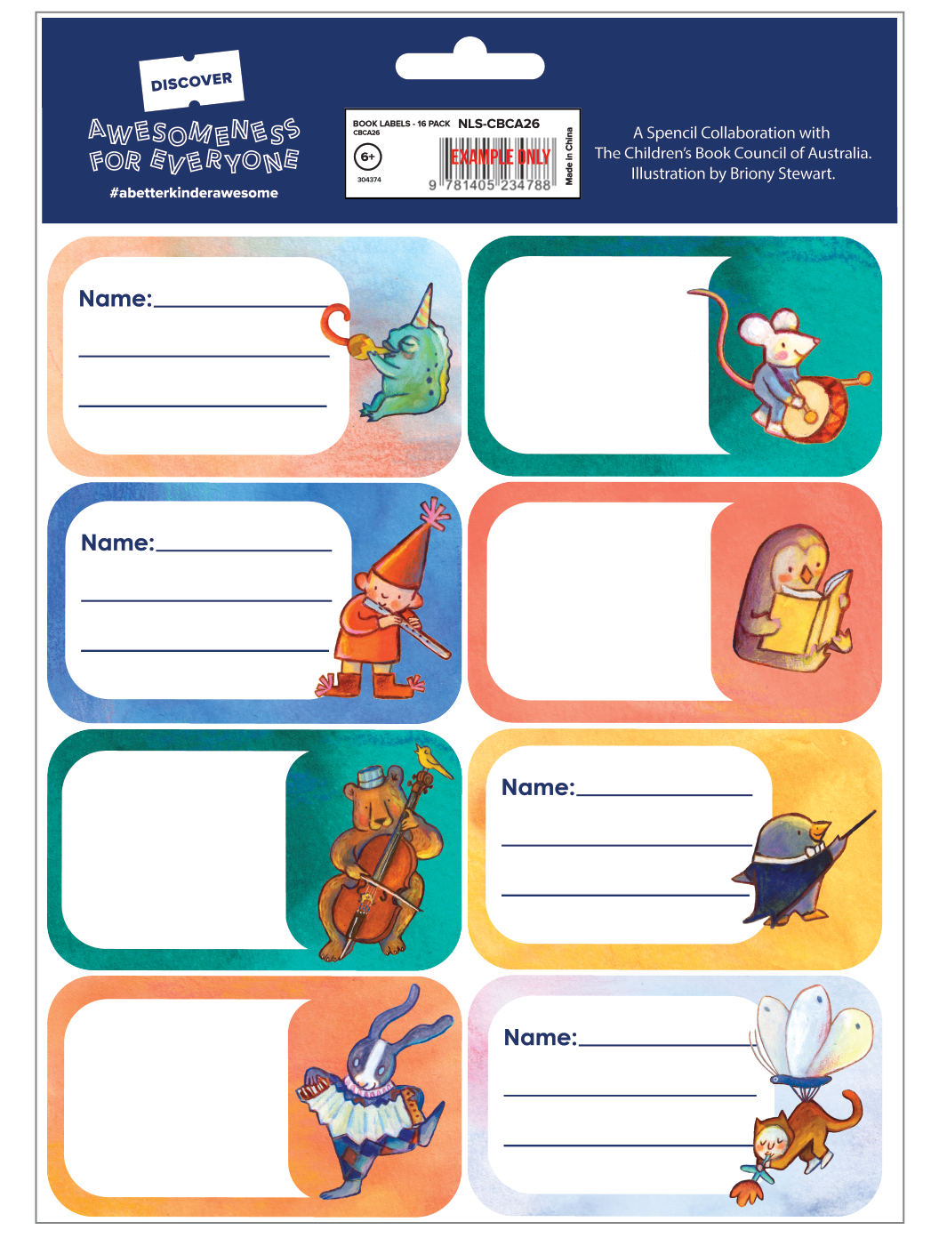 Book Labels - Symphony of Stories