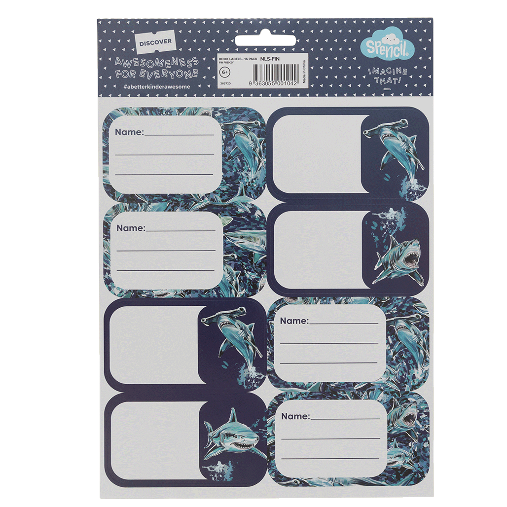 Book Labels - Fin Frenzy