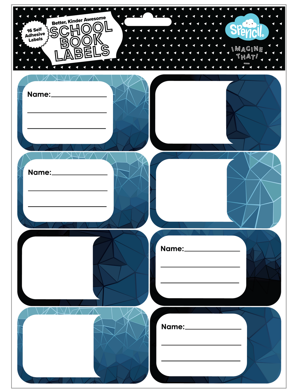 Book Labels - Fractal
