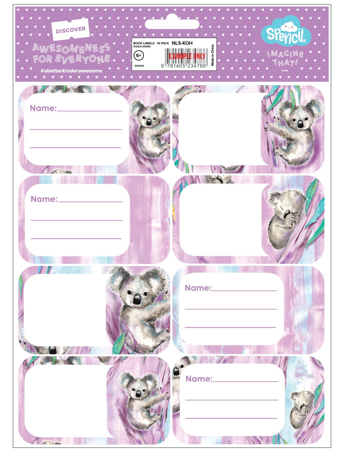 Book Labels - Koala Haven