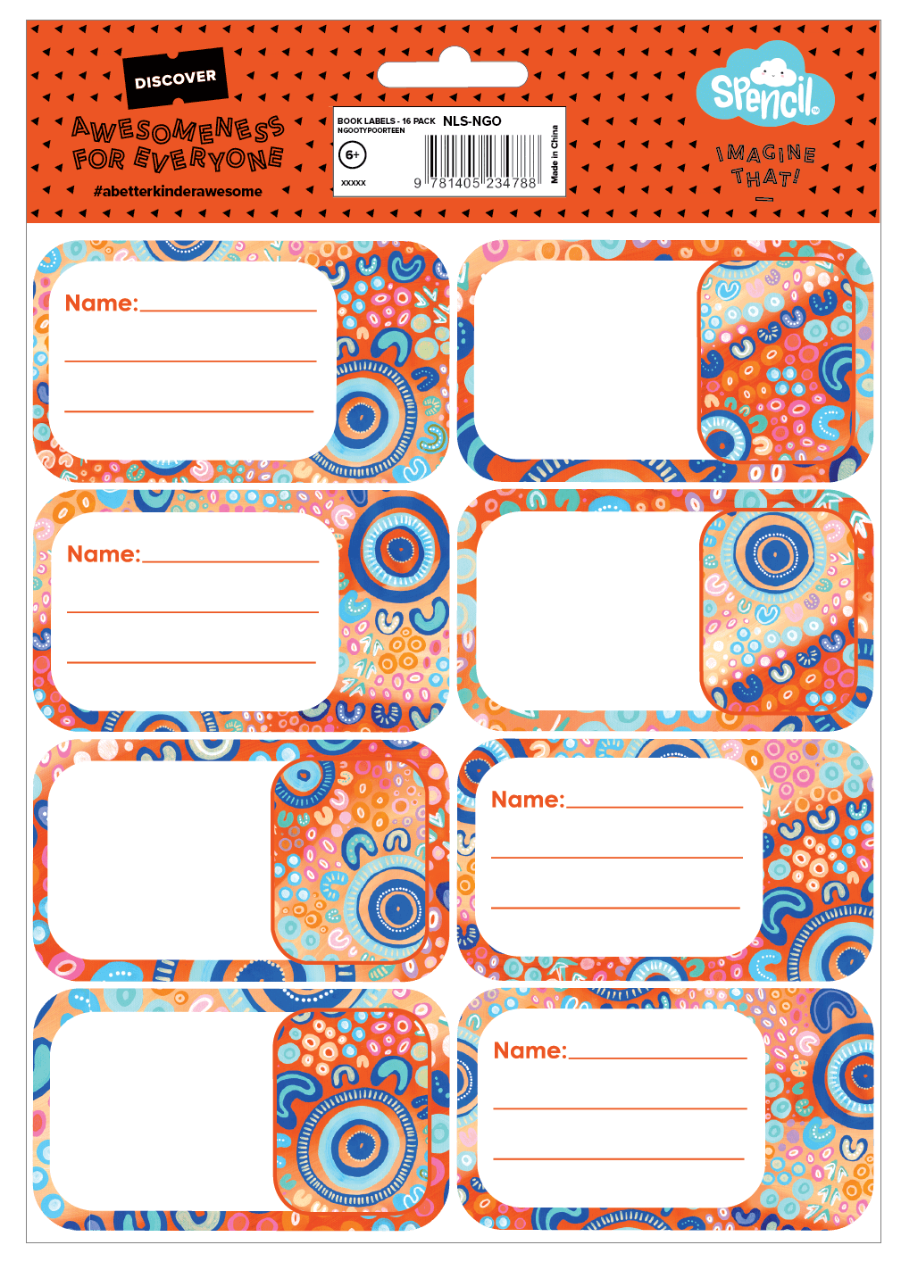 Book Labels - Ngootypoorteen