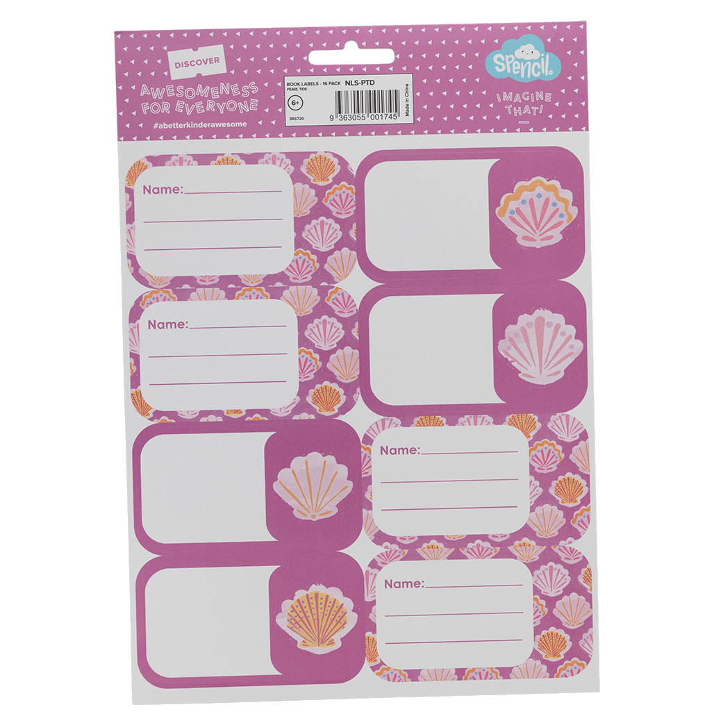 Book Labels - Pearl Tide