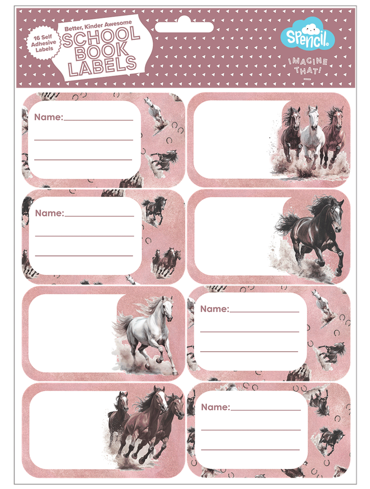 Book Labels - Wild Horses
