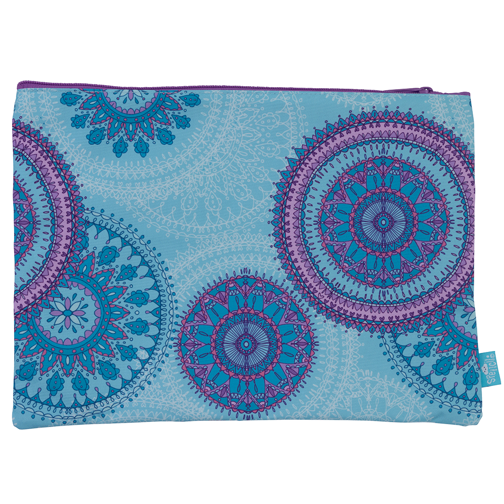 A4 Twin Zip Pencil Case - Amethyst Spirit
