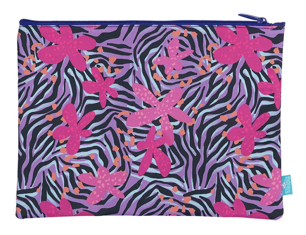 A4 Twin Zip Pencil Case - Born To Be Wild