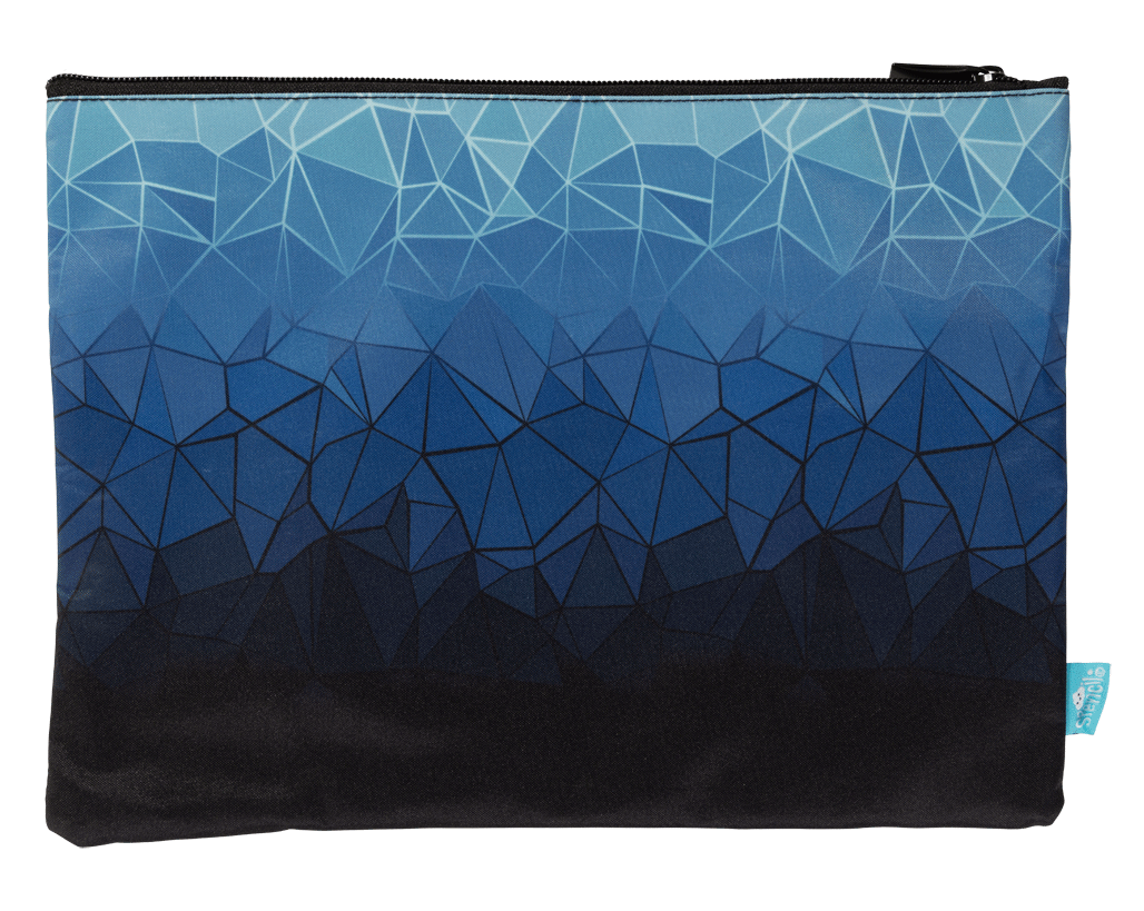 A4 Twin Zip Pencil Case - Fractal