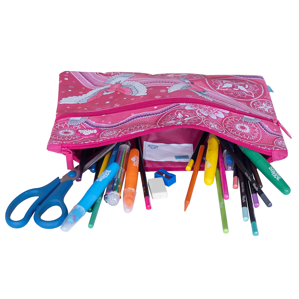 A4 Twin Zip Pencil Case - Galah Story