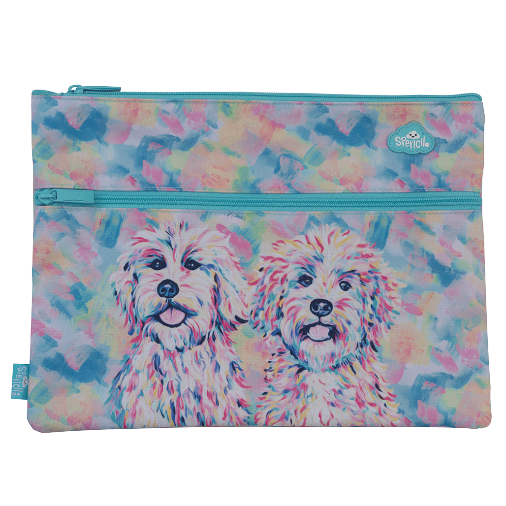 A4 Twin Zip Pencil Case - Molly & Mabel