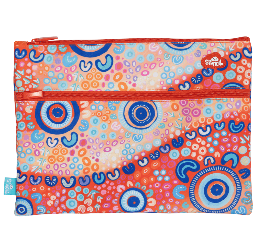 A4 Twin Zip Pencil Case - Ngootypoorteen