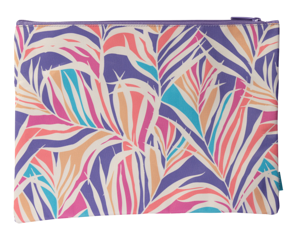 A4 Twin Zip Pencil Case - Paradise Palms