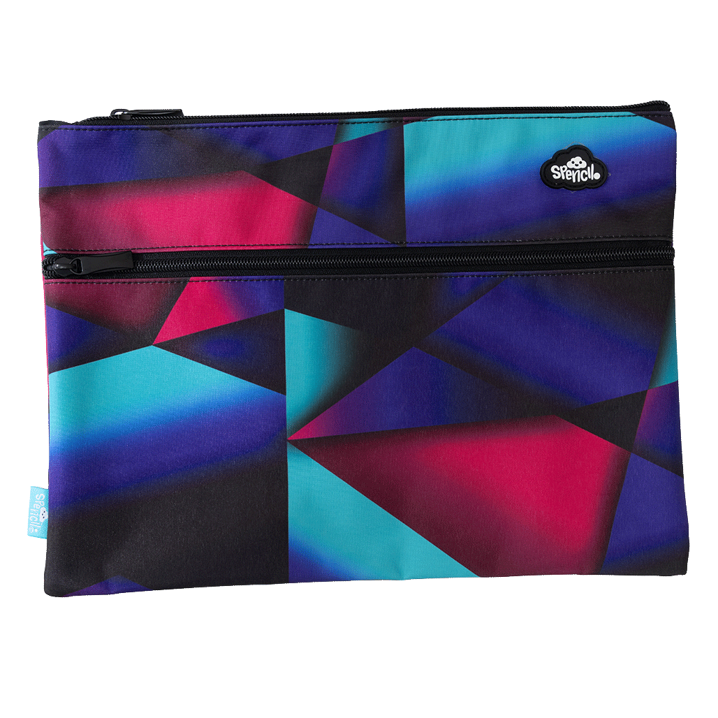 A4 Twin Zip Pencil Case - Shatter