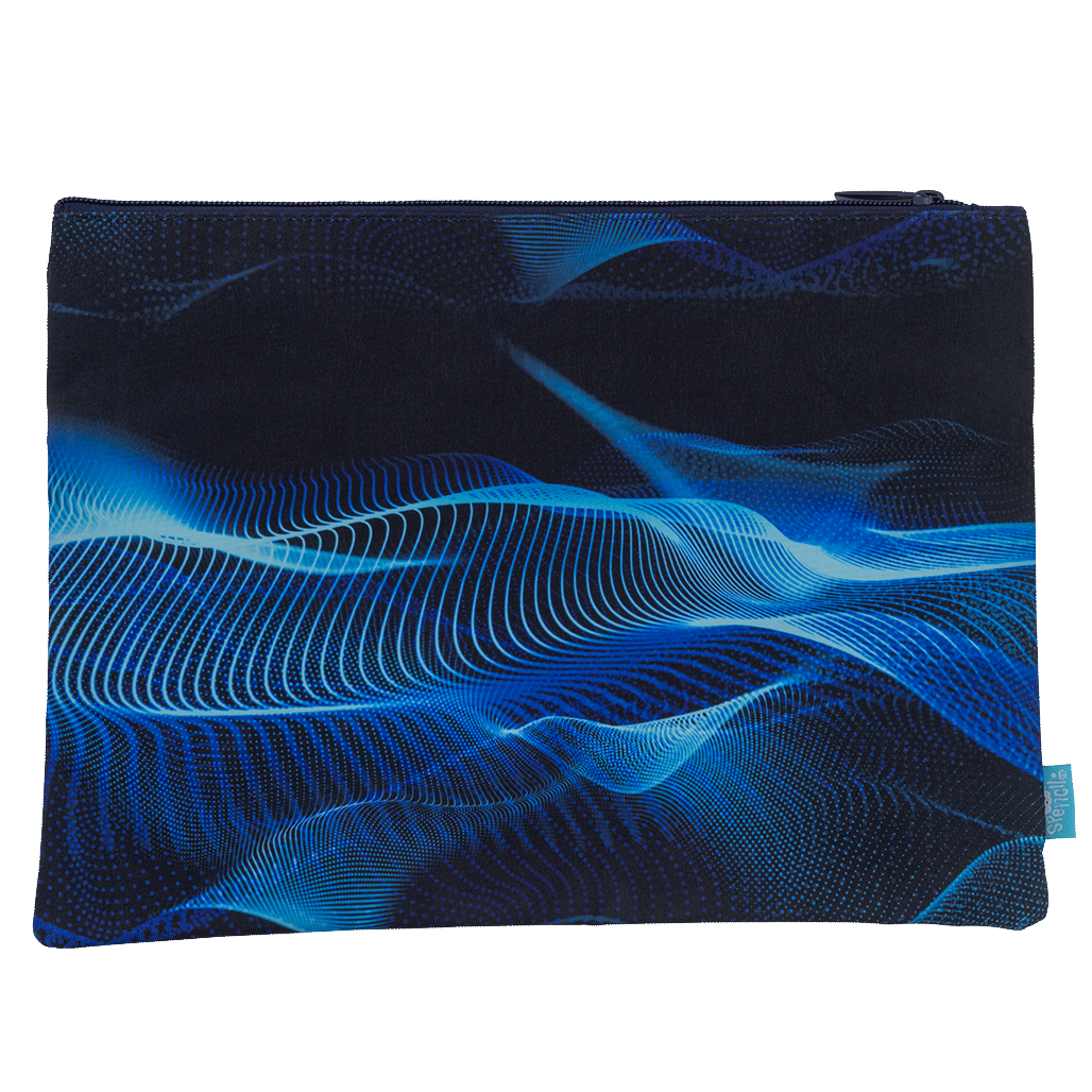 A4 Twin Zip Pencil Case - Sonic Riptide